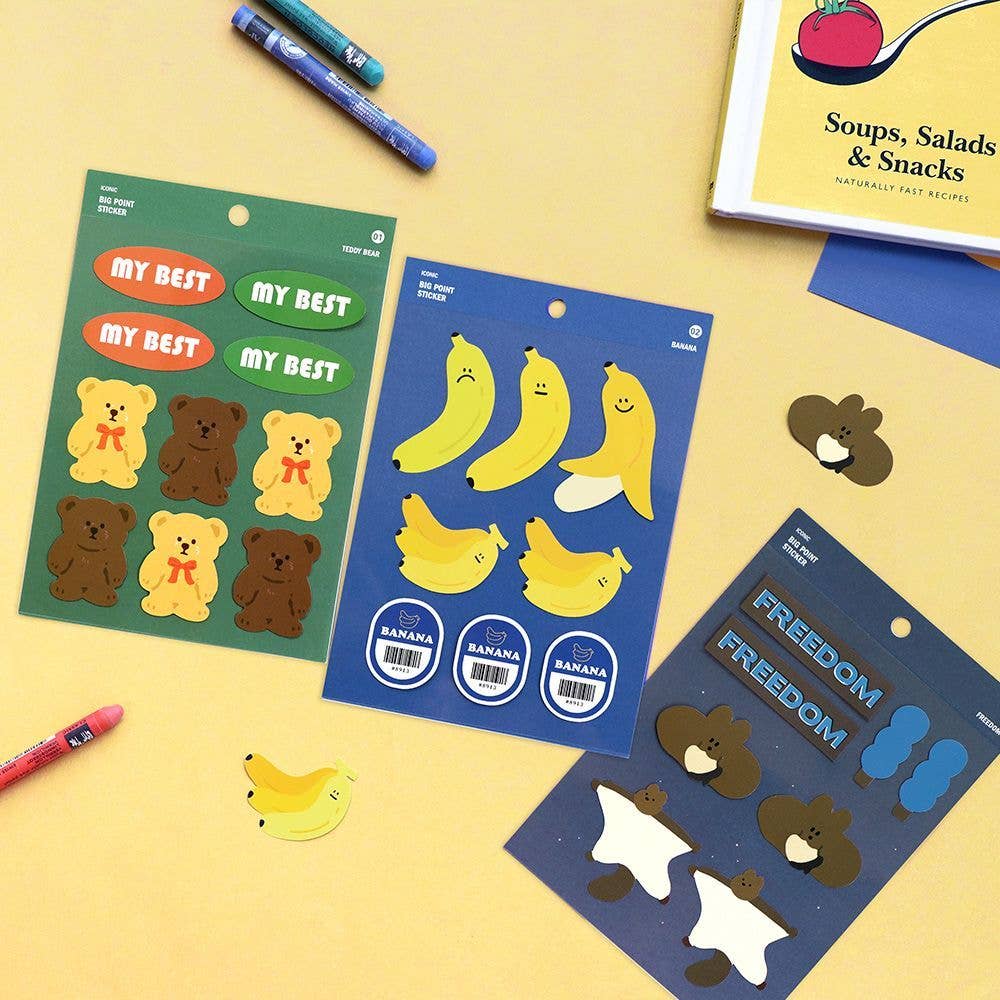 ICONIC Big Point Waterproof Stickers