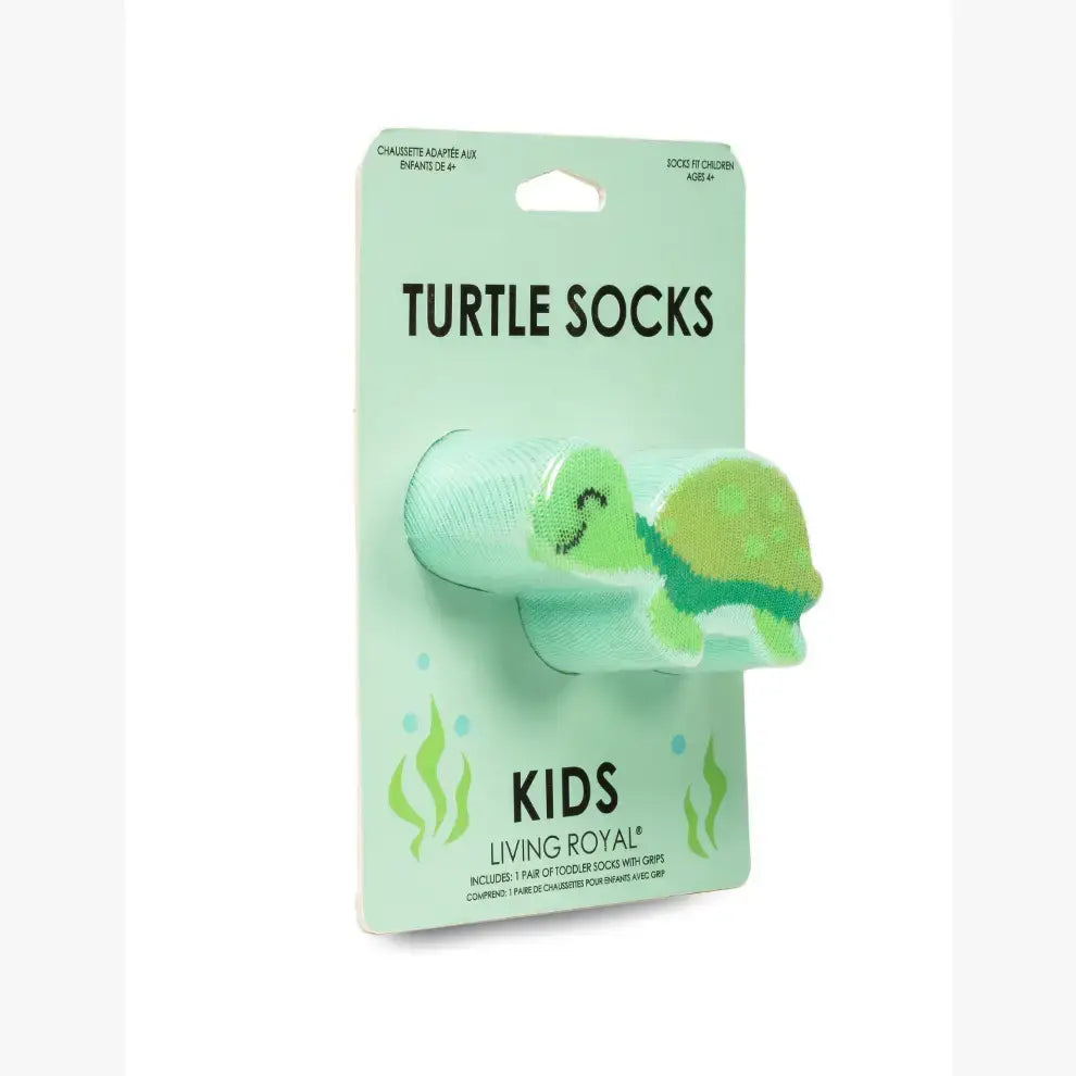 3D Packaged Socks - Kids - Underwater Turtle - Aqua