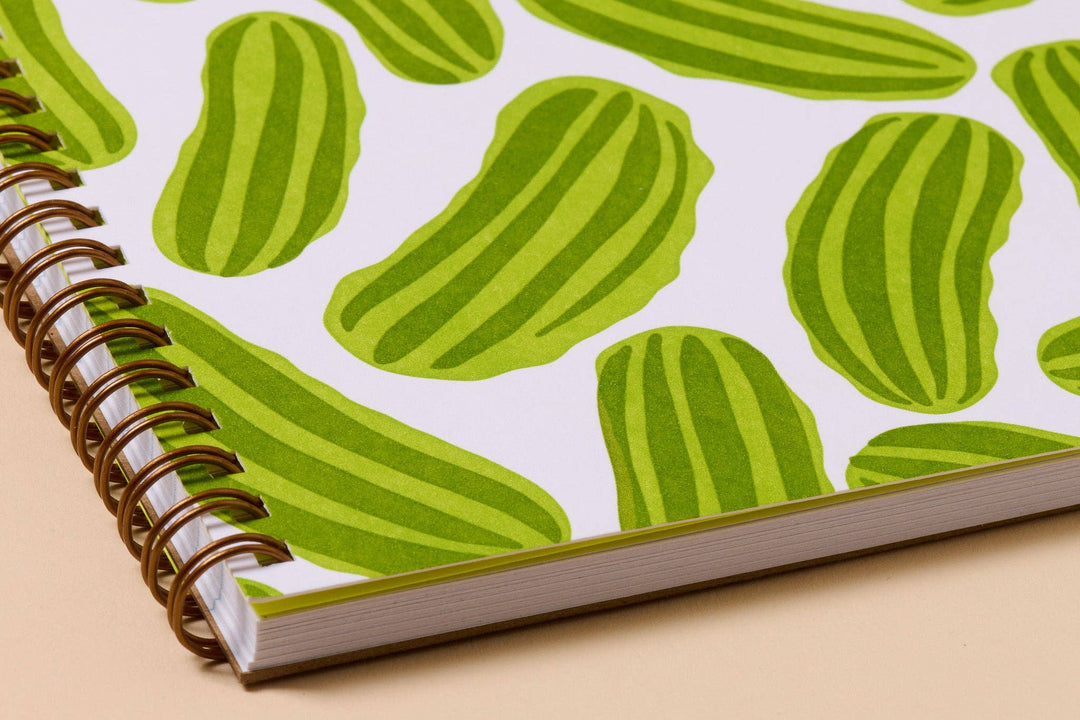 Lined Spiral Notebook—Pickles