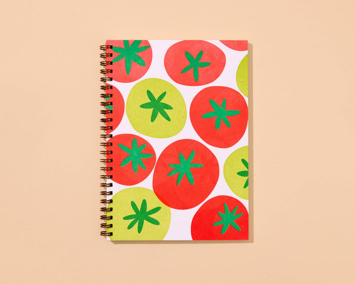 Lined Spiral Notebook—Tomato