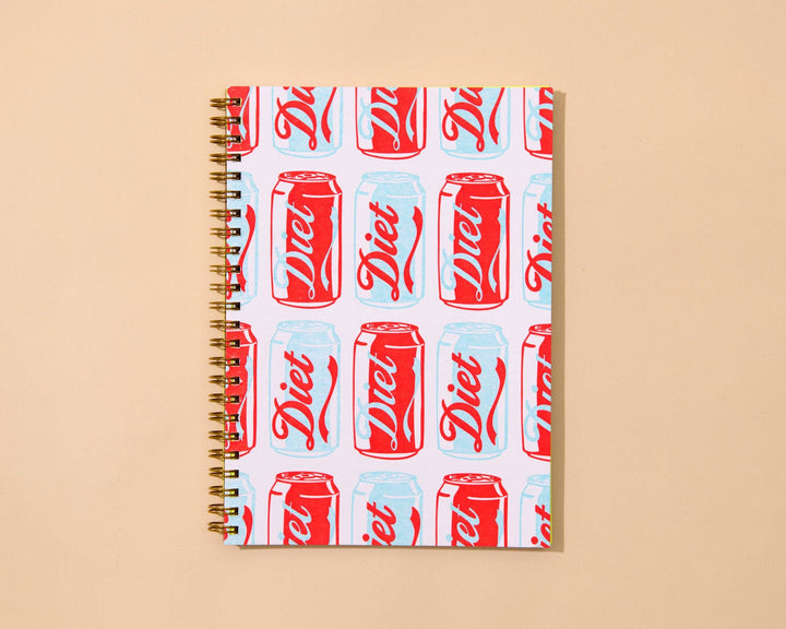 Lined Spiral Notebook—Diet Soda