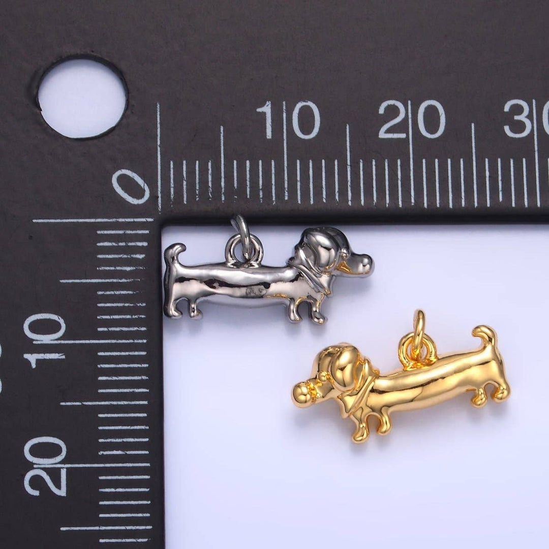 24K Gold Filled Dachshund Charm