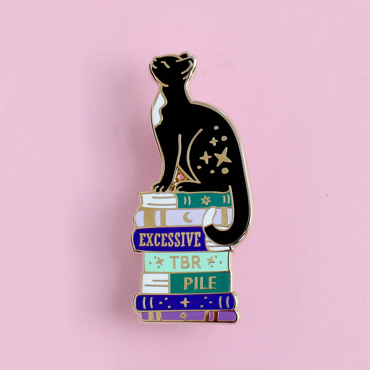 Excessive TBR Cat Enamel Pin