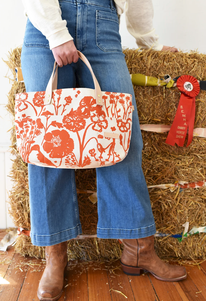 George Tote Bag – Red Flaggy Meadow