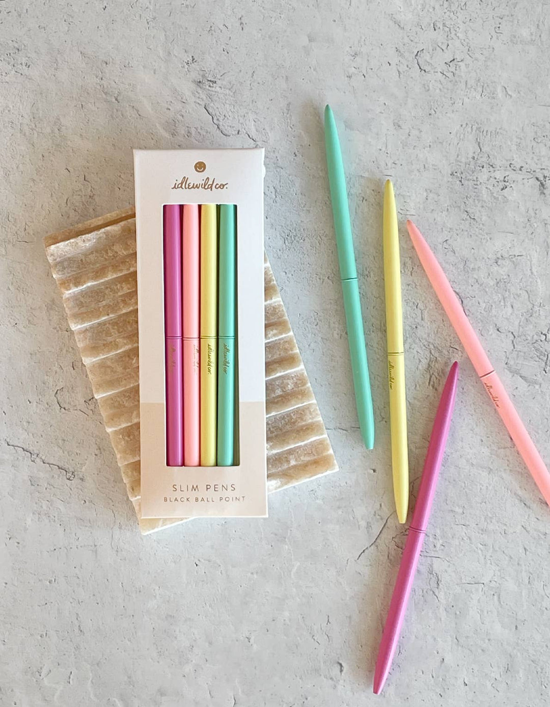 Slim Pen Set of Four | Pastel Brights