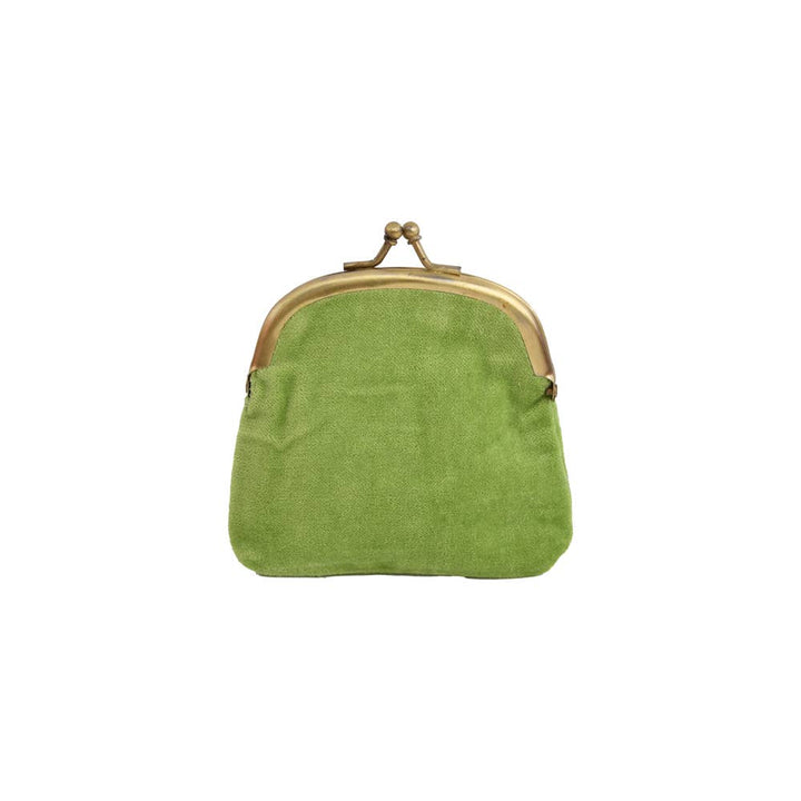 Floral Green Pouch/Clutch