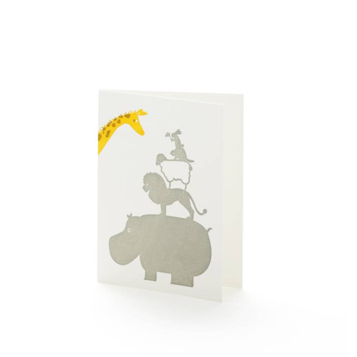 Mini card Stacked Animals