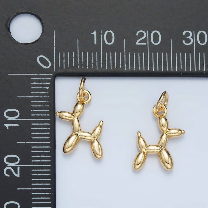 24K Gold Filled Balloon Dog Charm