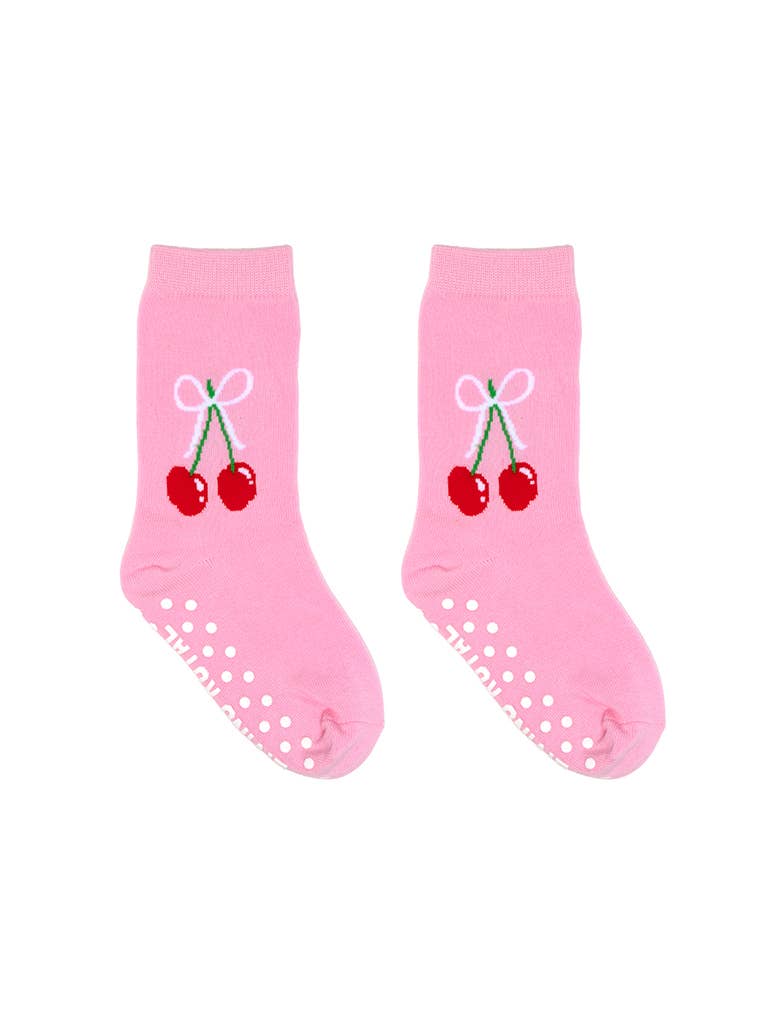 3D Packaged Socks - Kids - Cherries - Pink
