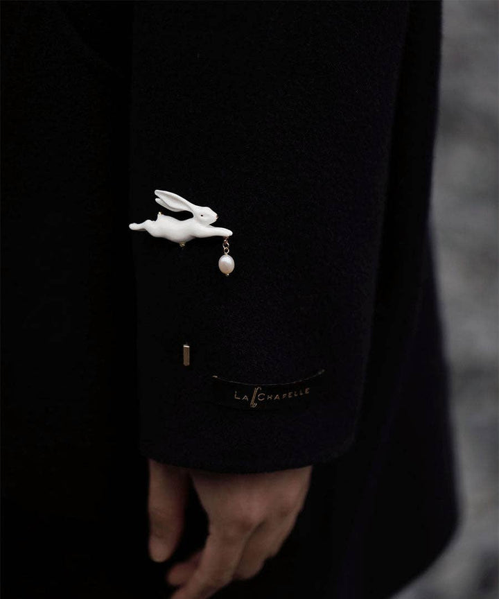 Ceramic Rabbit Brooches