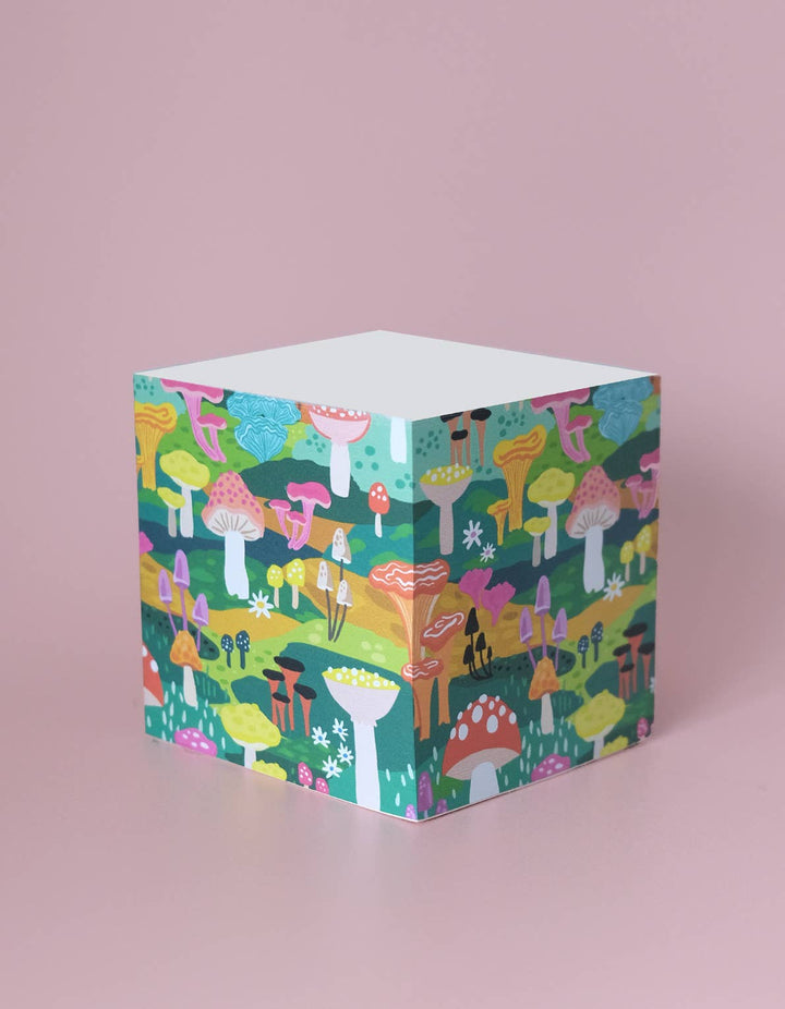 Sticky Note Cube | Mushroom Heaven