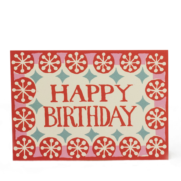 Card Happy Birthday Coral