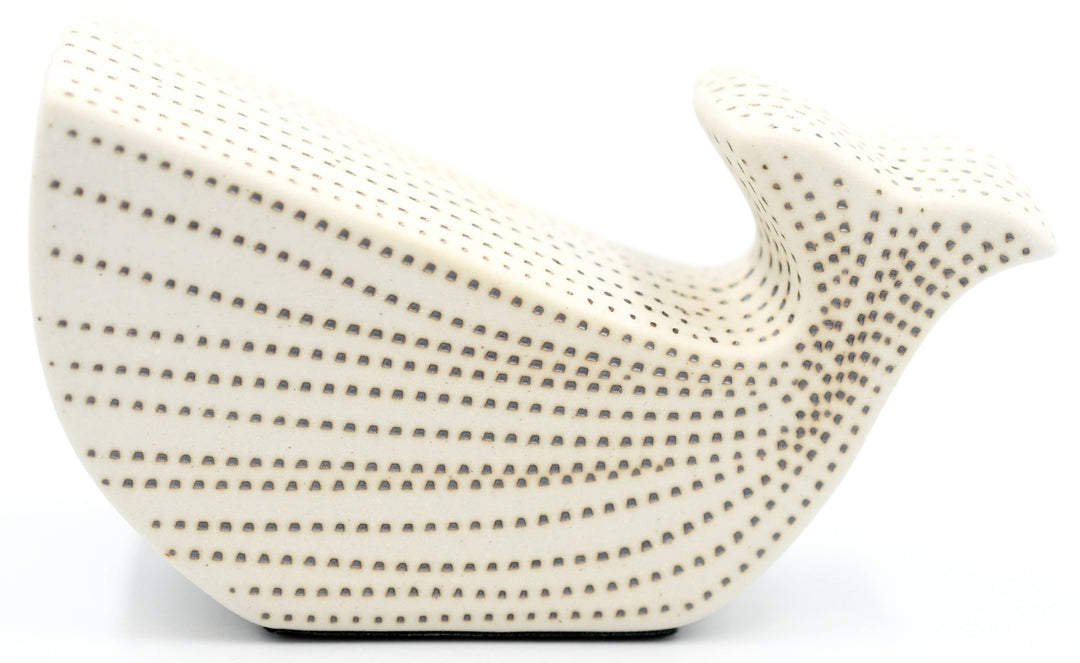 Handcrafted Mini Whale Black Dotted Stripe