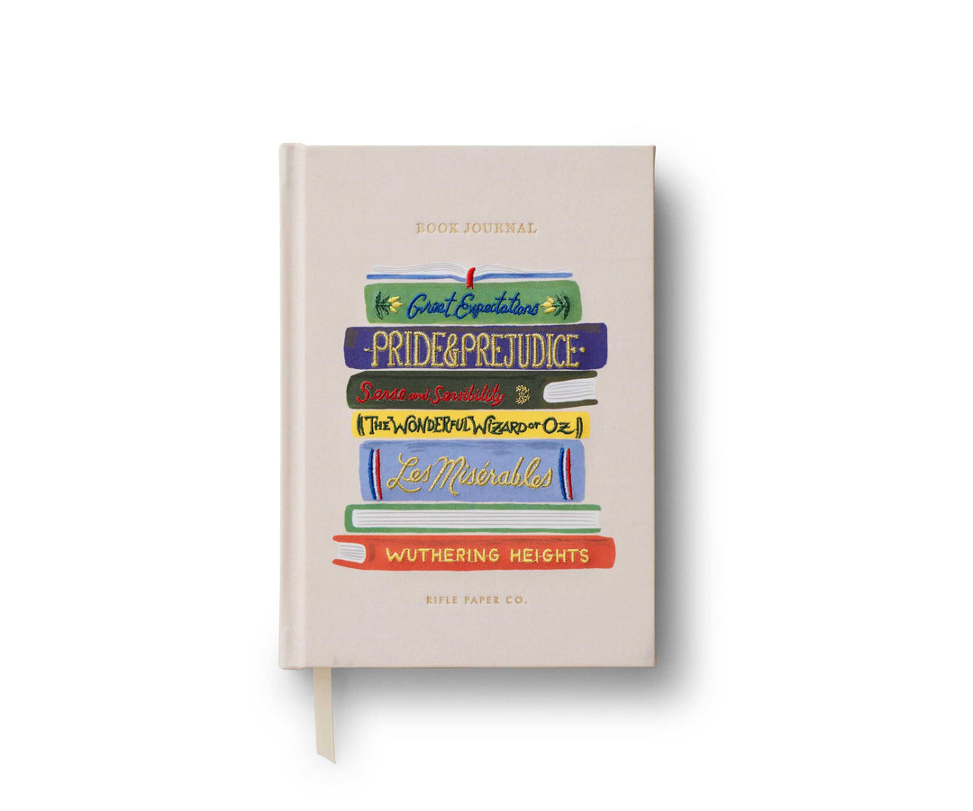 Book Club Embroidered Book Journal