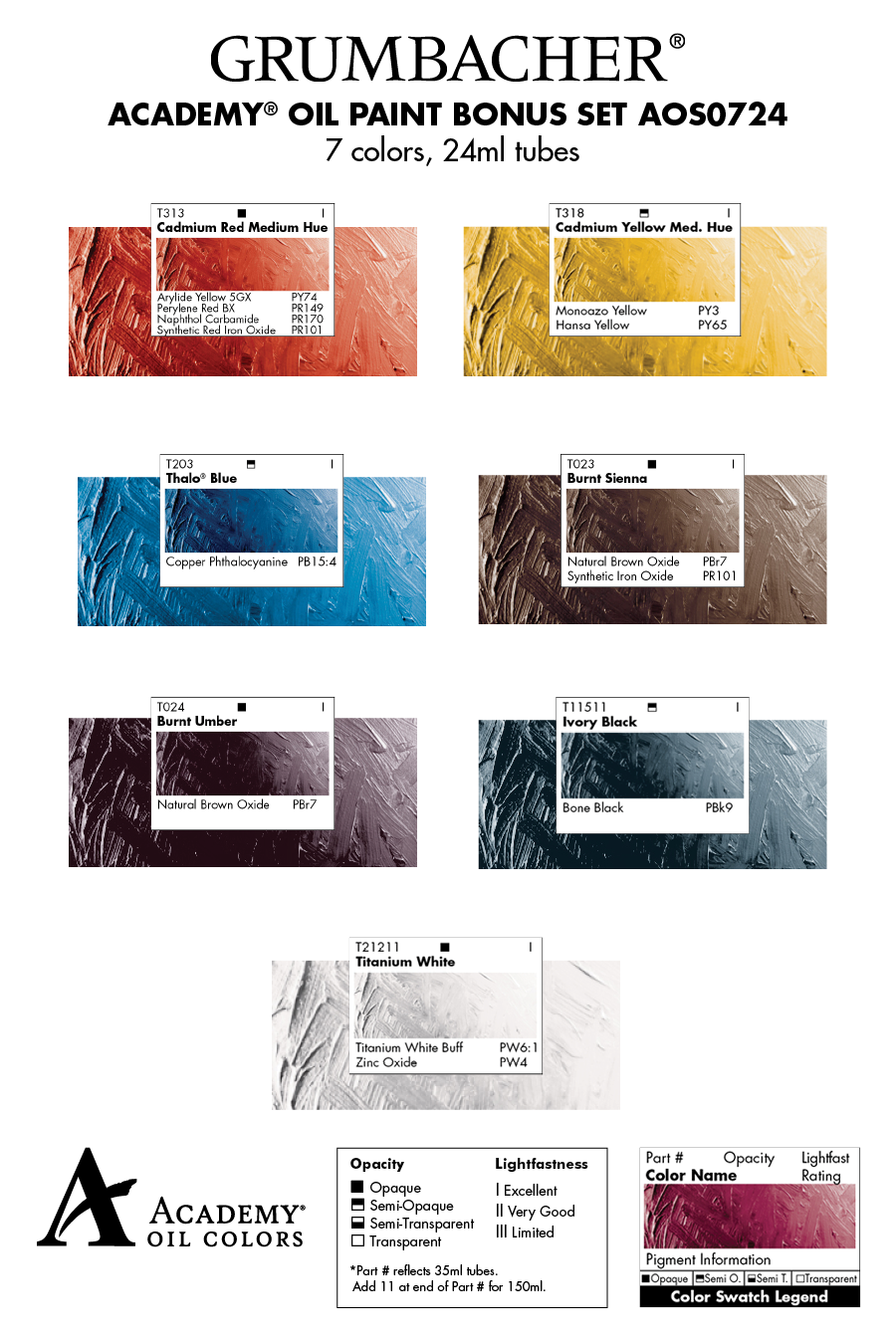 Grumbacher® Academy® Oil 7pc Bonus Set
