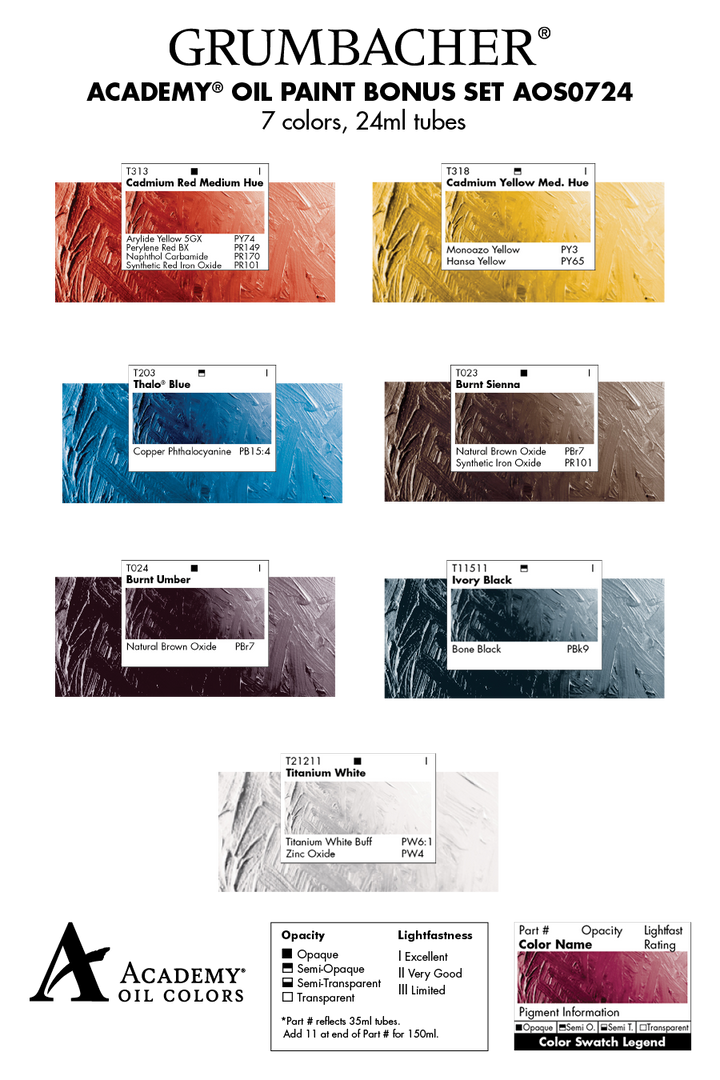 Grumbacher® Academy® Oil 7pc Bonus Set