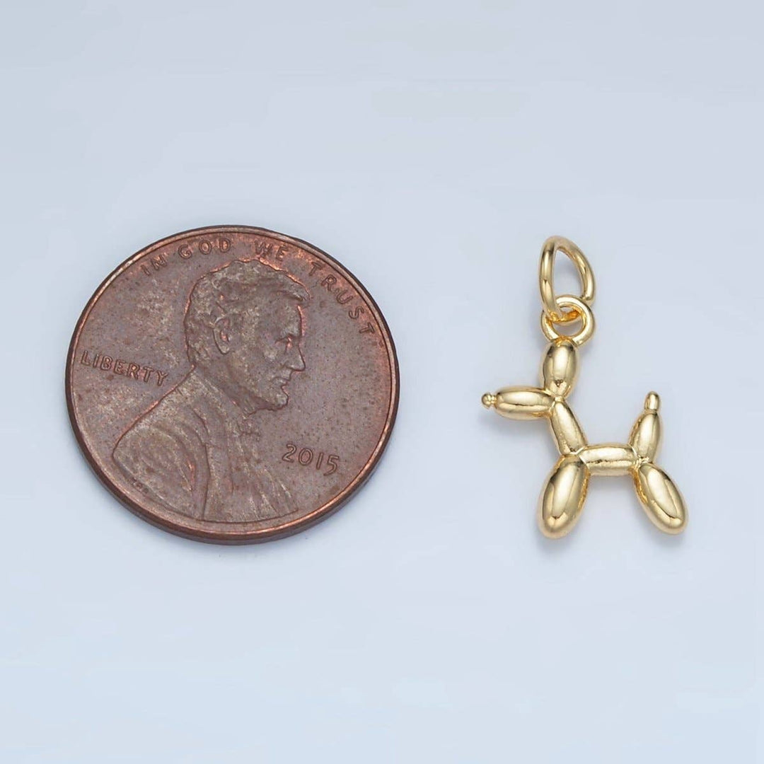 24K Gold Filled Balloon Dog Charm