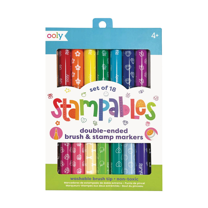 Stampables: Double-Ended Brush &amp; Stamp Markers