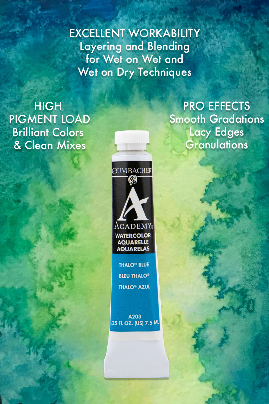 Grumbacher® Academy® Watercolor 12 Piece Set
