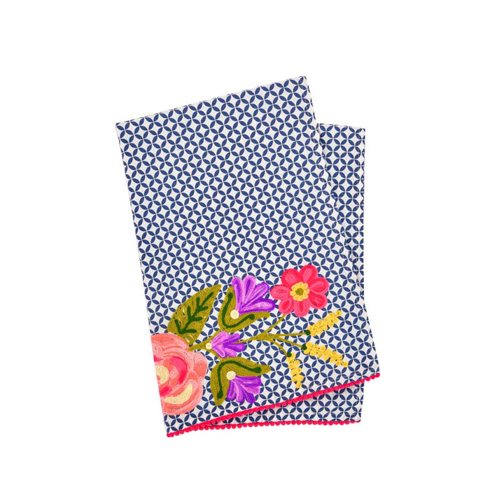 Floral Luminous Embroidered Teatowels