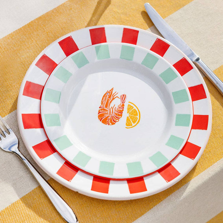 Shrimp Enamel Plate Small