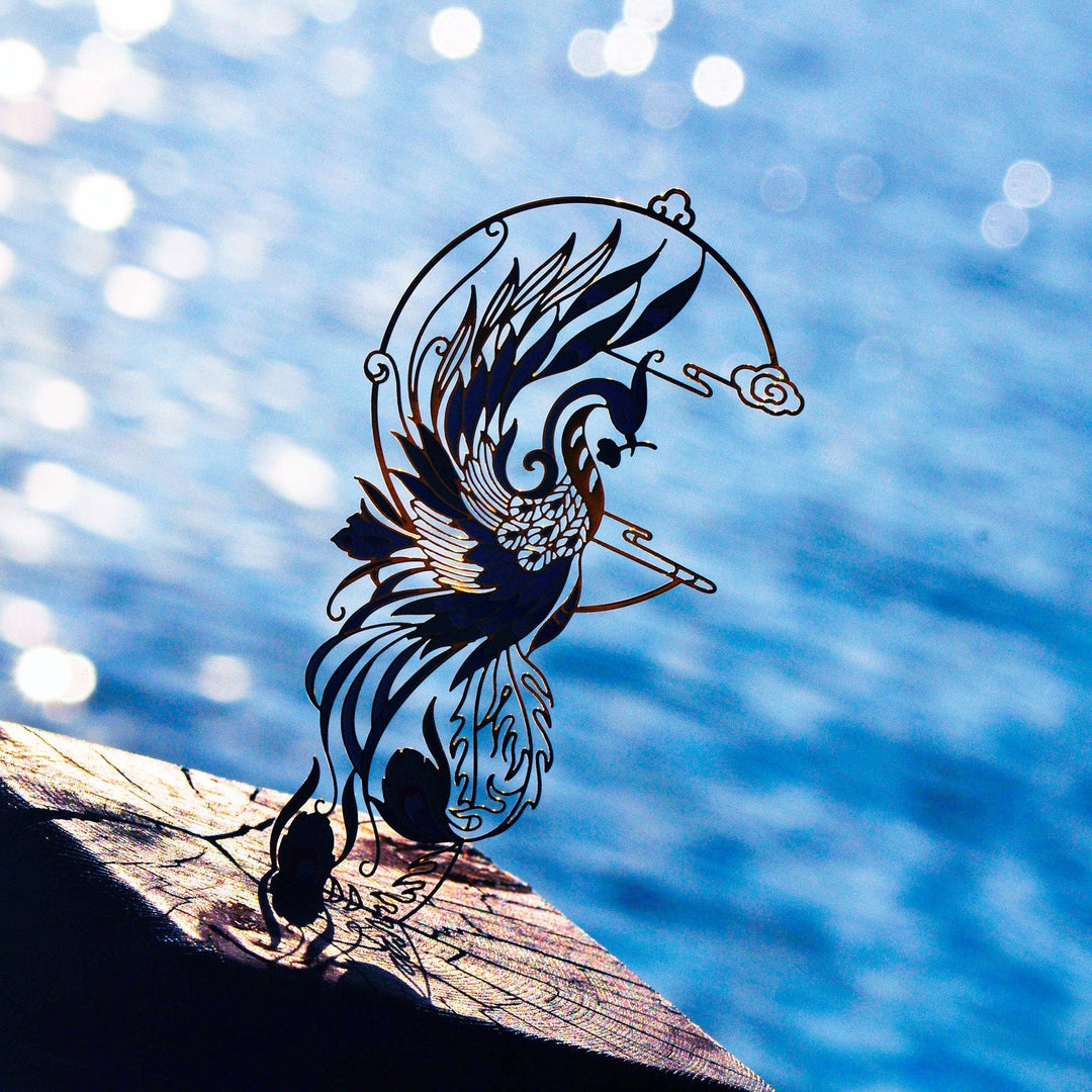 Auspicious Animal Metal Bookmarks (Phoenix)