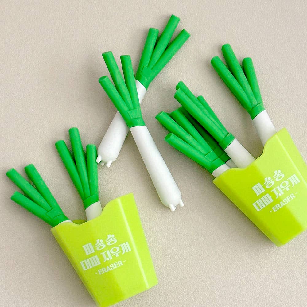 Green Onion Pack Eraser Set