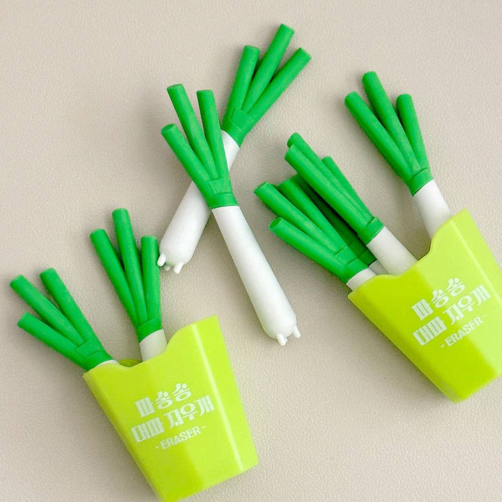 Green Onion Pack Eraser Set