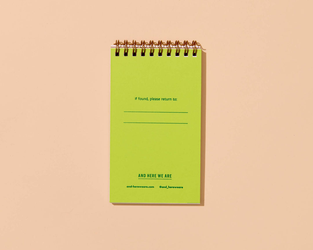 Small Spiral Notebook—Green Peas