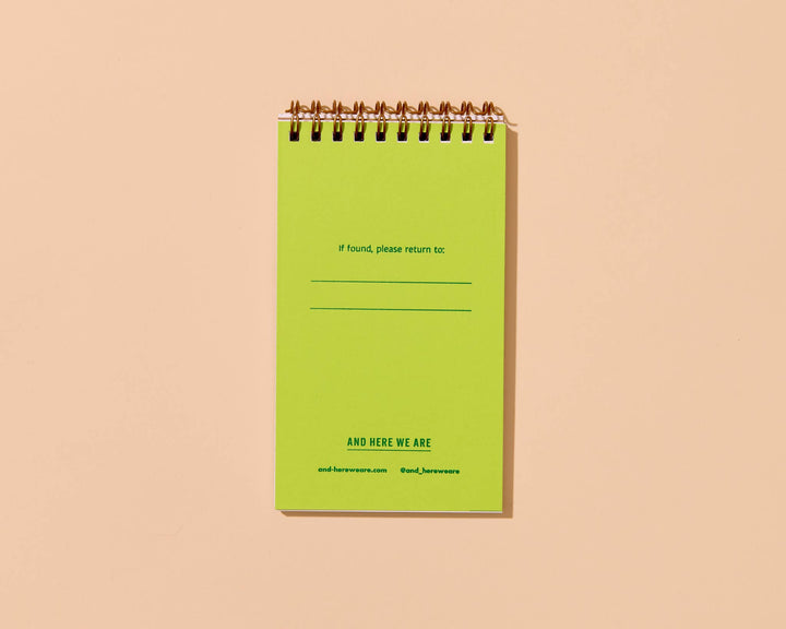 Small Spiral Notebook—Green Peas