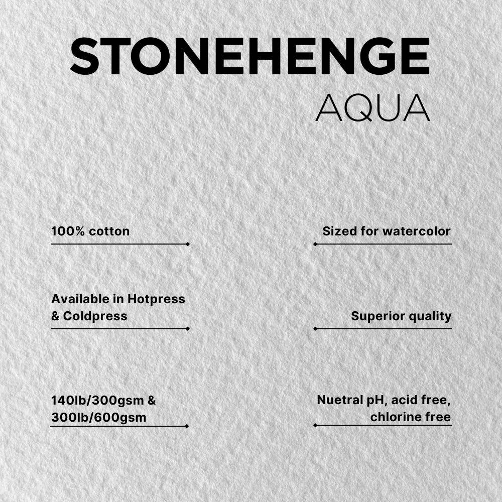 Stonehenge Aqua Watercolor Block Coldpress