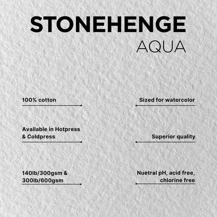 Stonehenge Aqua Watercolor Block Coldpress