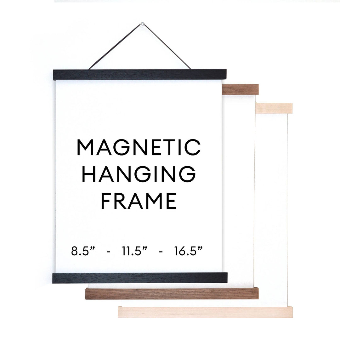 Magnetic Wood Hanging Frame
