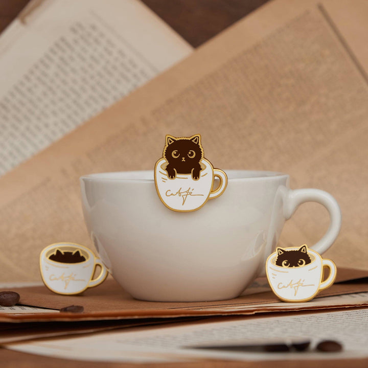 Daparo Enamel Pins "CATfé"