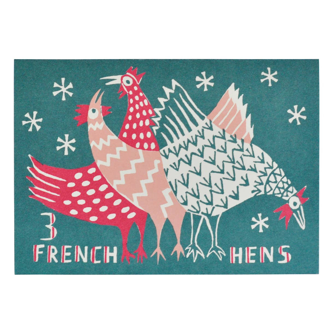 Card Three French Hens