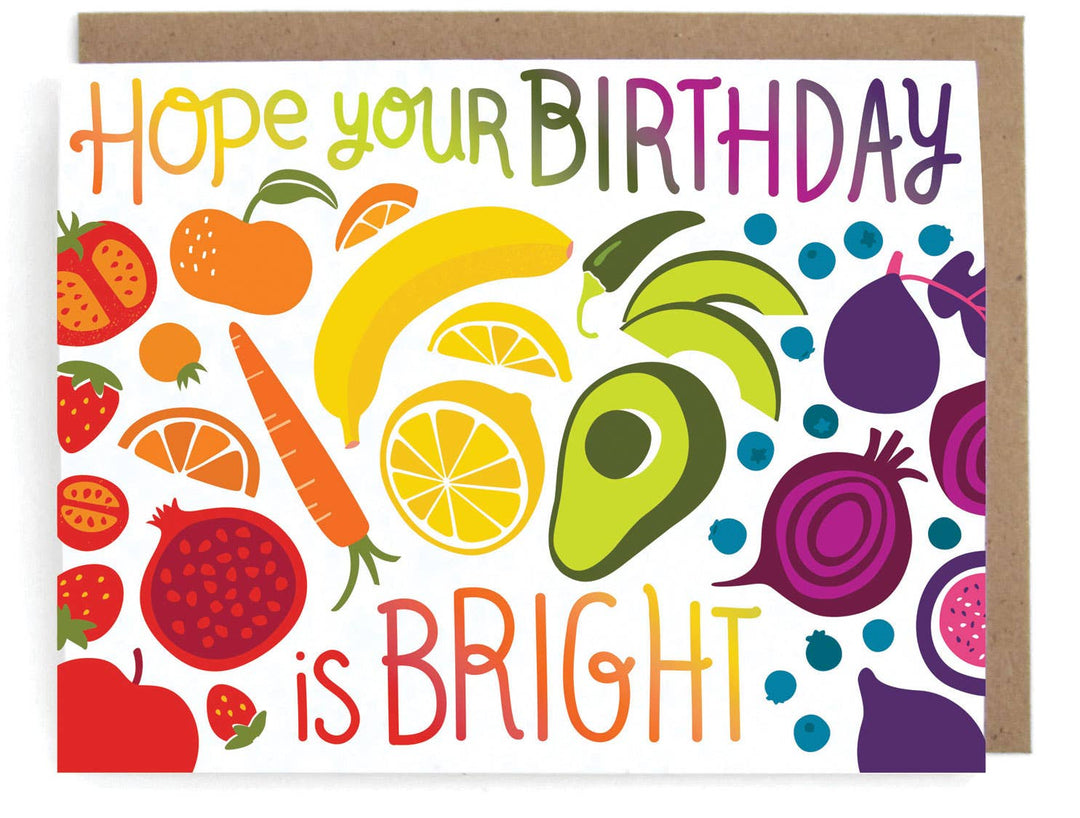 Rainbow Birthday Greeting Card