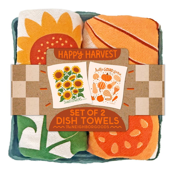HAPPY HARVEST - Tea Towel Set of 2