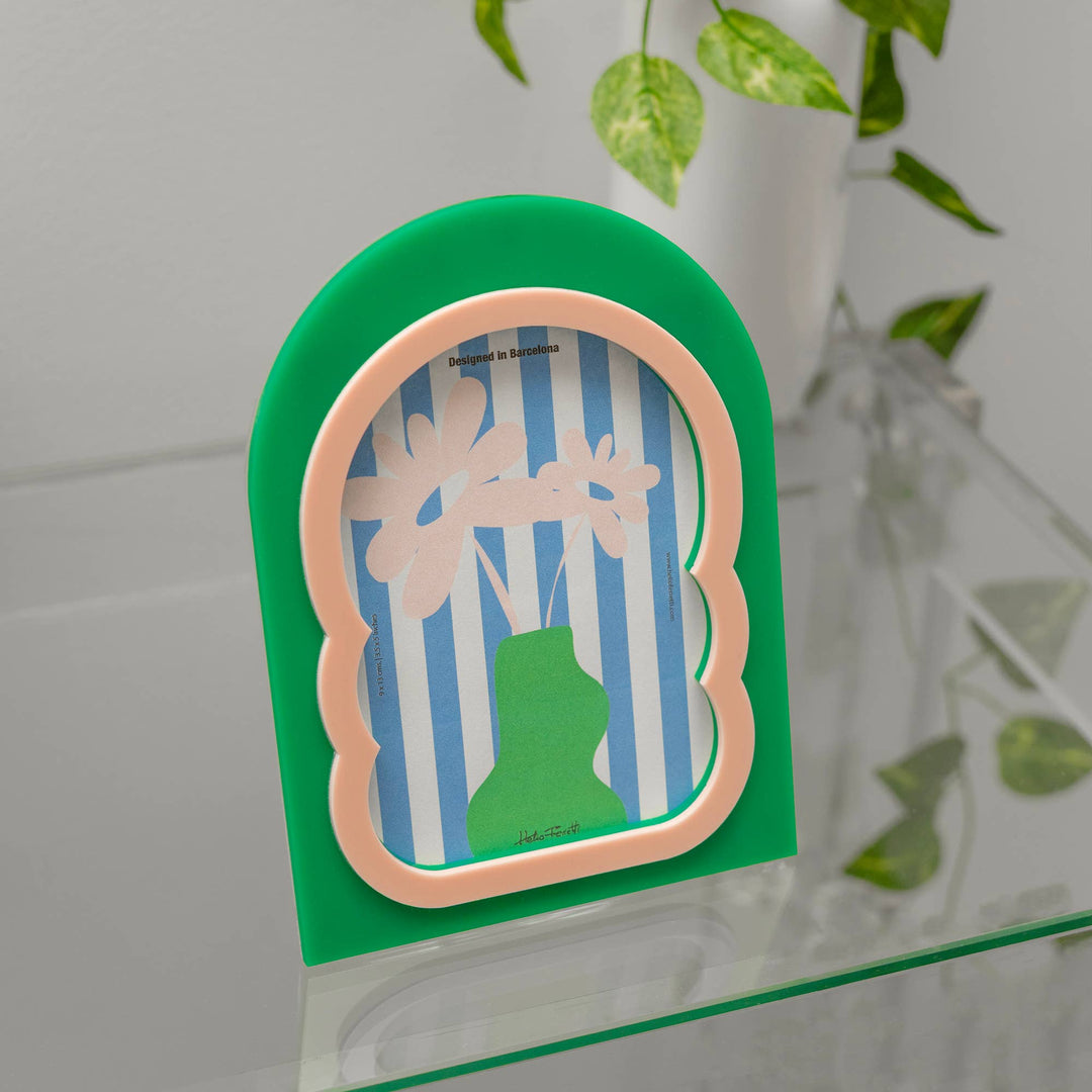 Green Vertex Photo Frame