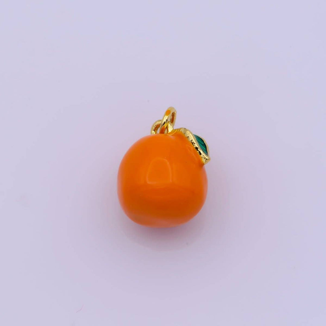 Mini Enamel Tangerine Charm