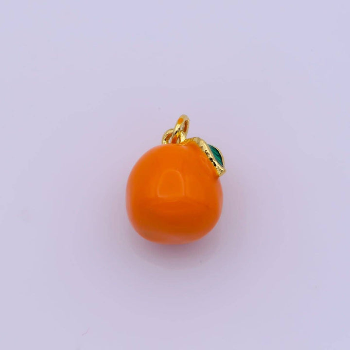 Mini Enamel Tangerine Charm