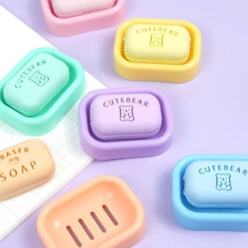 Cute Bear Soap Eraser