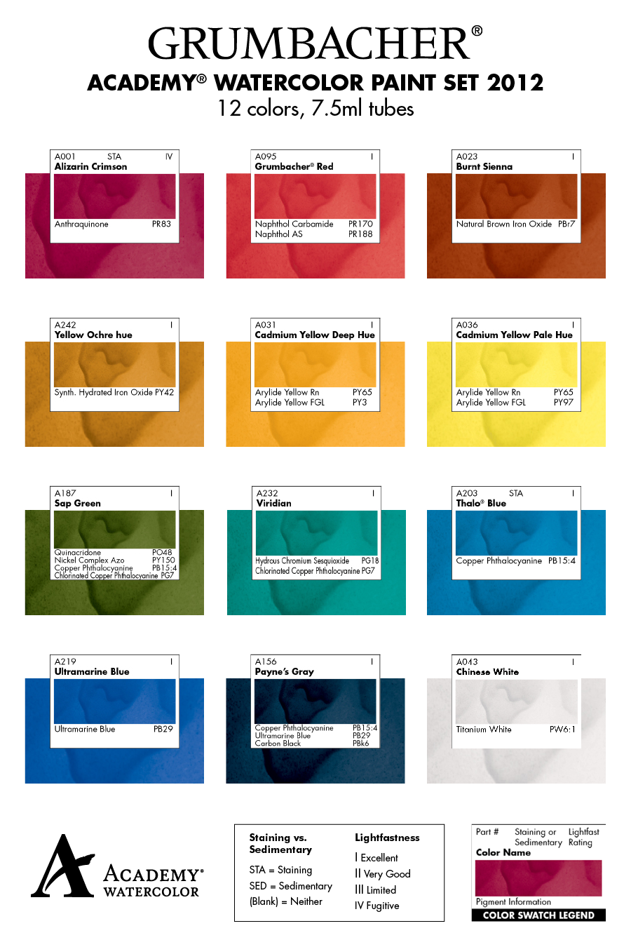 Grumbacher Academy® Watercolor 16 Piece Set