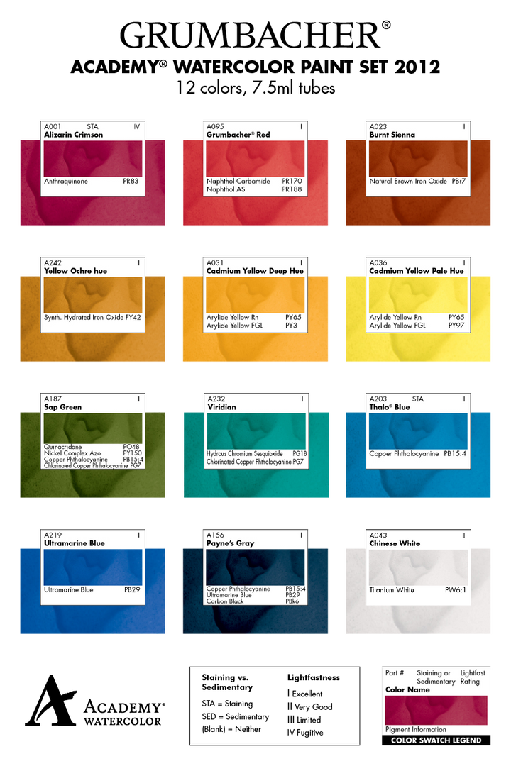 Grumbacher Academy® Watercolor 16 Piece Set