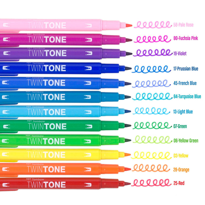 TwinTone Marker Set: Rainbow