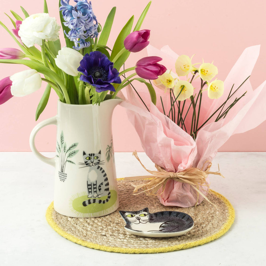 Handmade Ceramic Cat Tall Jug