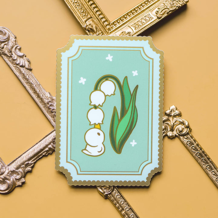 Lily of the Valley Duckie Vinyl Sticker