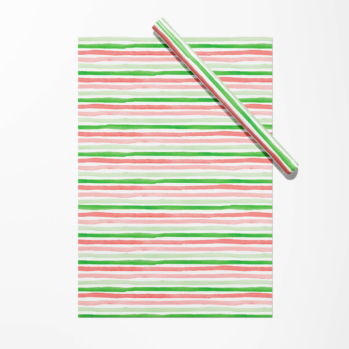 Holiday Stripes Gift Wrap