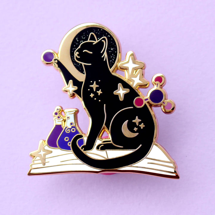 Science Cat Enamel Pin