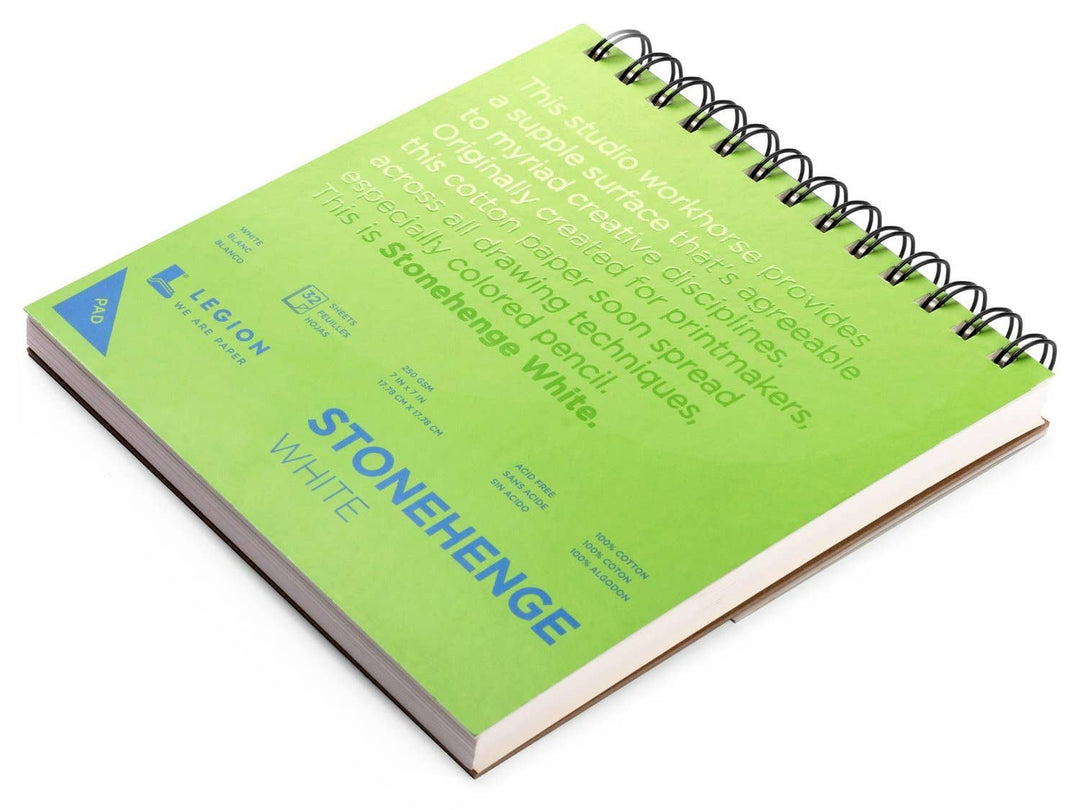Stonehenge White Spiral Sketchpad