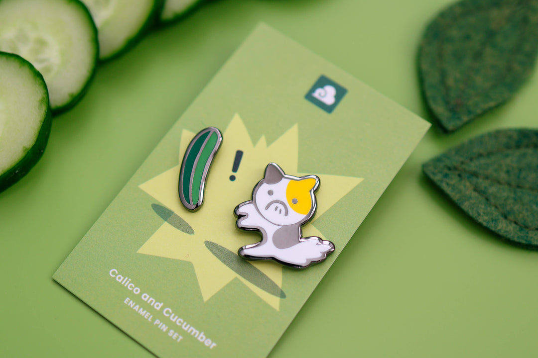 Enamel Pin - Calico and Cucumber